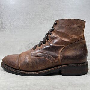 Thursday Captain Leather Cap Toe Boots - Men's Size 11 - Brown